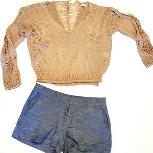 Boutique, Miracle, Knit Sweater, Cut Outs, Sz: S/M